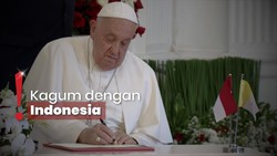 img-title Pesan Paus Fransiskus saat Isi Buku Tamu di Istana Kepresidenan