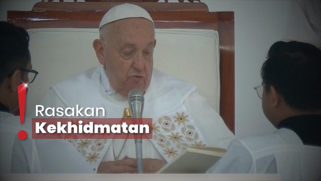 Paus Fransiskus Pimpin Misa Kudus di GBK, Jemaat Banyak Terharu