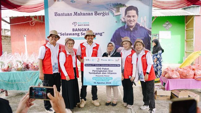 Relawan Bakti BUMN 2024, Telkom Kembangkan Potensi Desa Namang