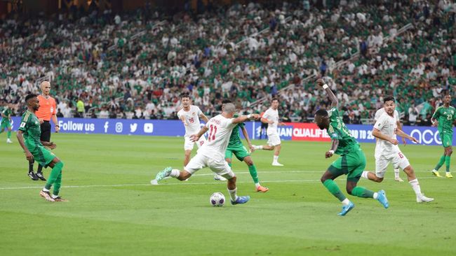 Berikut jadwal dan link live streaming Indonesia vs Arab Saudi dalam Kualifikasi Piala Dunia 2026 yang dimulai pukul 19.00 WIB.