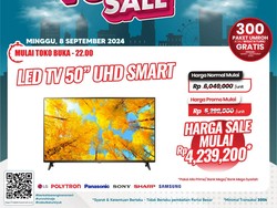 Beli Smart TV Hemat hingga Rp 3 Jutaan Cuma di Transmart Full Day Sale