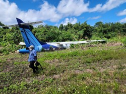 Evakuasi Pesawat Trigana Air Tergelincir di Bandara Kamanap Papua Tunggu KNKT