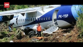 VIDEO: Pesawat Trigana Air Tergelincir Saat Akan Terbang dari Serui