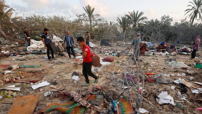 Kemenkes Gaza Catat Rudal Israel Tewaskan 19 Orang di Kamp Pengungsian