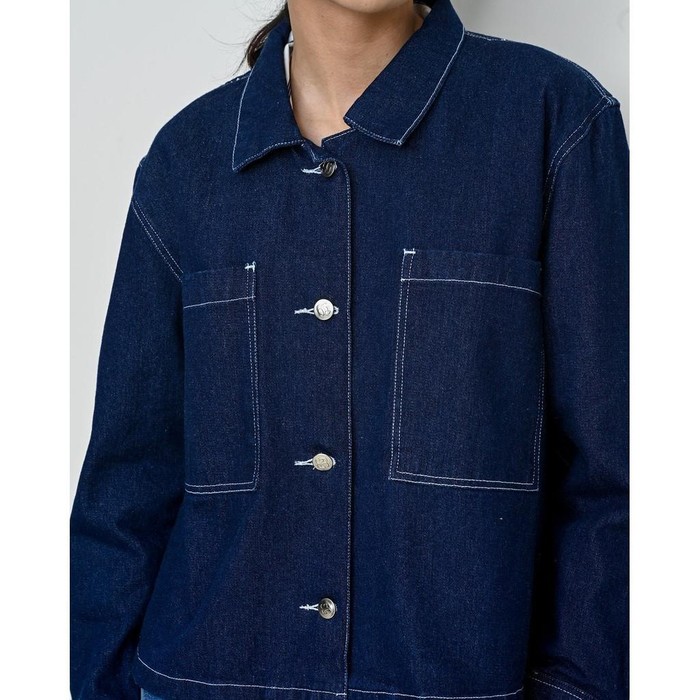 Geulis.id Knox Denim Jacket (Dark Denim)