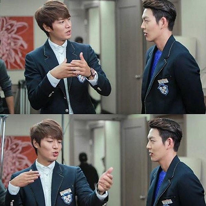 Lee Min Ho dan Kim Woo Bin di The Heirs