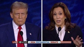 VIDEO: Debat Pilpres AS, Kamala Harris dan Trump Saling Serang