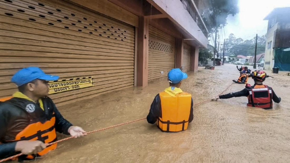 FOTO: Banjir-Longsor di Thailand usai Dihantam Topan Super Yagi