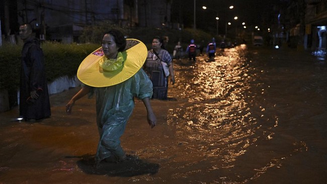 FOTO: Banjir-Longsor di Thailand usai Dihantam Topan Super Yagi