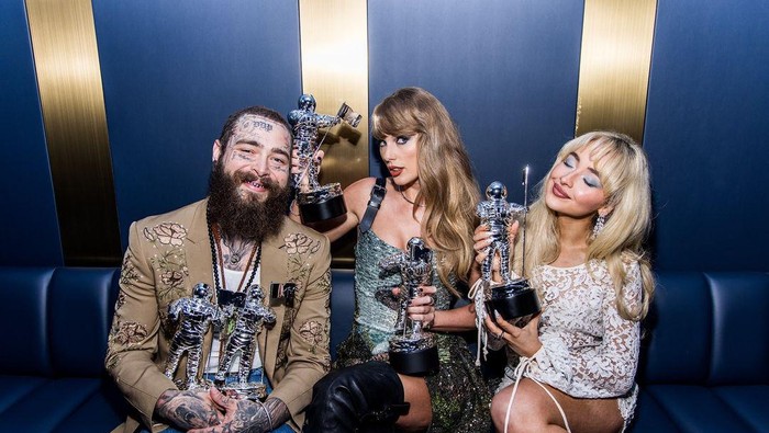 Taylor Swift, Sabrina Carpenter, dan Post Malone Raih Penghargaan Bergengsi MTV VMA 2024