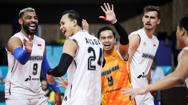 Laga Jakarta Bhayangkara Presisi vs Foolad Sirjan Iranian dalam semifinal AVC Men's Club Volleyball Championship 2024 akan disiarkan langsung, Jumat (13/9).