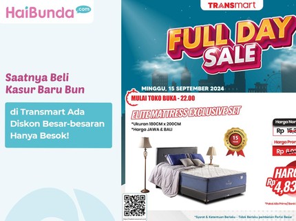 Saatnya Beli Kasur Baru Bun, di Transmart Ada Diskon Besar-besaran Hanya Besok!