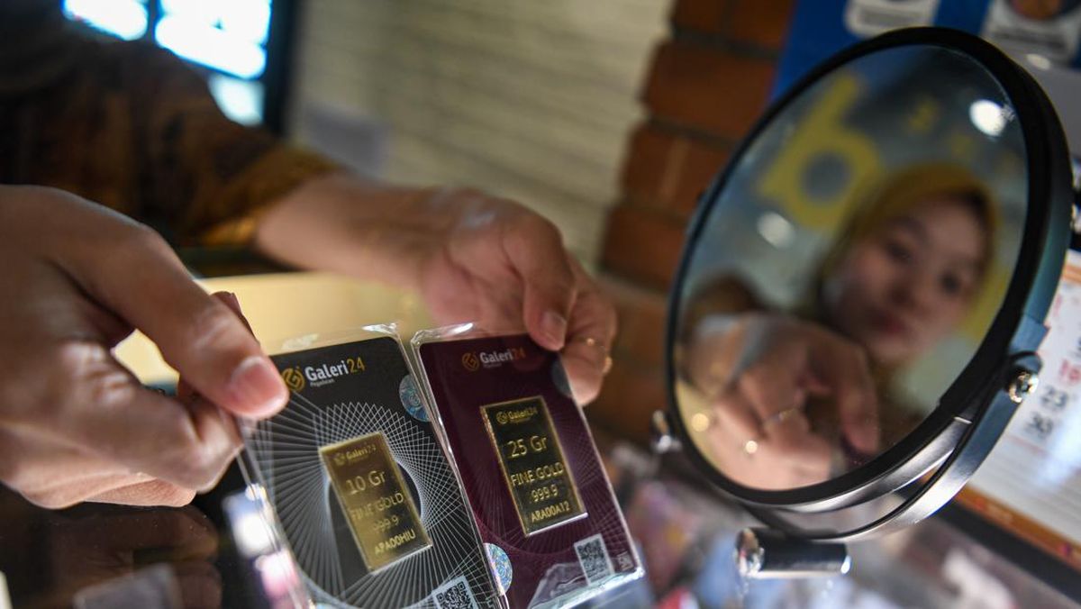 Harga Emas Antam Anjlok Rp36 Ribu Jadi Rp2,664 Juta per Gram