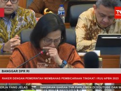 Sambil Menangis Sri Mulyani Pamitan ke DPR