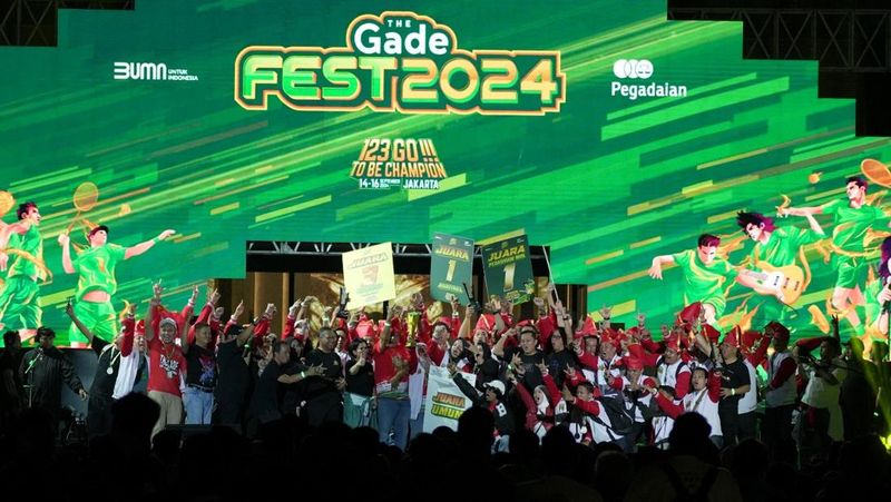 PT. Pegadaian menggelar acara The Gade Fest 2024 sebagai bentuk komitmen perusahaan dalam mendukung Employee Well-being.