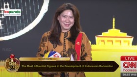 Susy Susanti Raih Most Influential Figures in Badminton Development