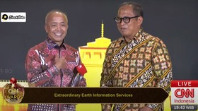 Badan Geologi Dianugerahi Extraordinary Earth Information Services