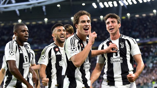 Juventus meraih kemenangan atas PSV Eindhoven pada laga perdana Liga Champions di Stadion Allianz, Turin, Rabu (18/9) dini hari WIB.