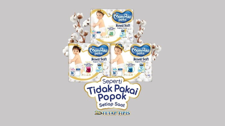 Pilihan popok tipis dari bahan organik MamyPoko