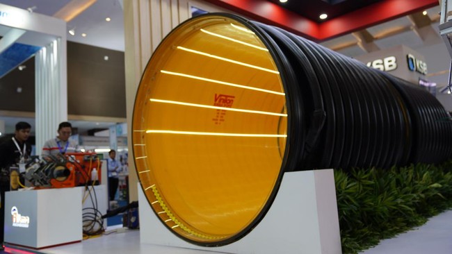 Vinilon Group meluncurkan perdana Pipa Vinilon KRAH di ajang Indo Water Expo & Forum 2024 yang digelar 18-20 September di JIExpo Kemayoran Jakarta.