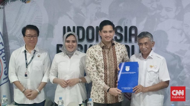 Sekjen PP Perbasi Nirmala Dewi menyampaikan dua agenda penting Musyawarah Nasional (Munas) Perbasi 2024.