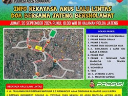 Ada Jateng Bersholawat di Mapolda Malam Nanti, Begini Rekayasa Lalinnya