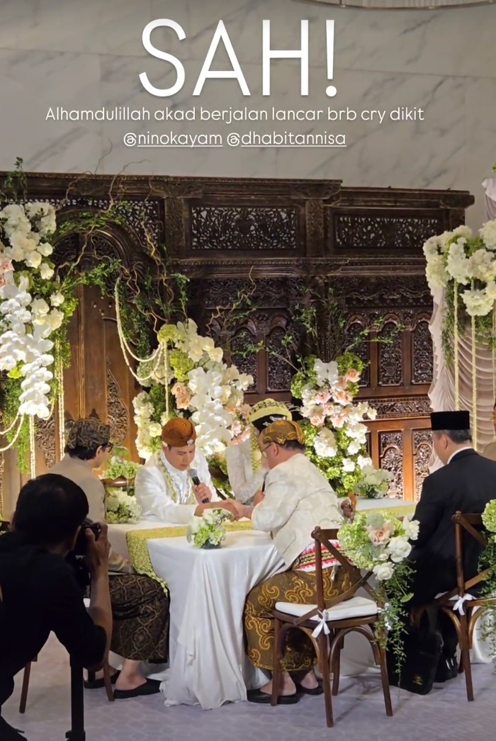 Nino Kayam resmi menikah