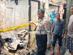 Penampakan Rumah Terbakar di Pulogadung yang Tewaskan 3 Balita