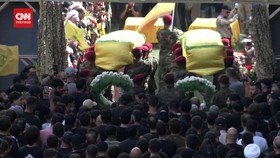 VIDEO: Pemakaman Anggota Hizbullah yang Tewas Akibat Ledakan Pager