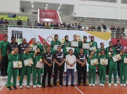 Keren! Tim Voli Putri Jatim Sabet Medali Emas di PON XXI Aceh-Sumut