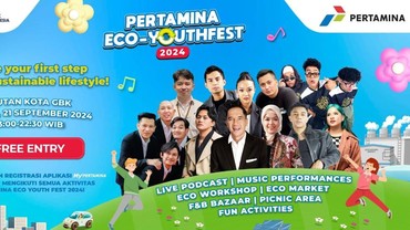 Pertamina Eco Youth Fest 2024 Digelar Hari Ini, Ajak Generasi Muda Rasakan Serunya Kurangi Emisi
