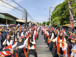 1.500 Anak Menari Remo Iringi Kirab Sawunggaling Babat Suroboyo