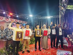 Nomor Urut Pilbup Lebak: Hasbi-Amir 1, Dede-Virnie 2, Sanuji-Dita 3
