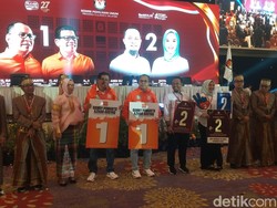 Pengundian Nomor Urut Pilkada Sulsel 2024: Danny-Azhar 1, Andi Sudirman 2