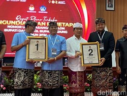 Penetapan Nomor Urut Paslon Pilbup Badung: Suyadinata 1, Adi Cipta 2