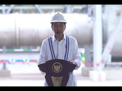 Presiden Jokowi Resmikan Produksi Smelter PT Freeport Indonesia di Gresik