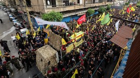 FOTO: Upacara Pemakaman Komandan Pasukan Elite Hizbullah