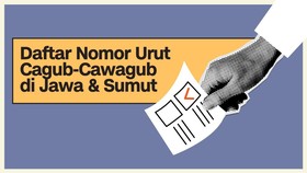 INFOGRAFIS: Daftar Nomor Urut Cagub-Cawagub di Jawa dan Sumut