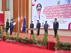 Zudan Kukuhkan 4 Pjs Kepala Daerah di Sulsel Jelang Masa Kampanye Pilkada