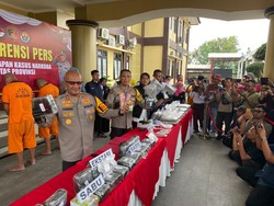 Polres Serang Ungkap 24 Kg Sabu-805 Butir Ekstasi, 4 Tersangka Ditangkap