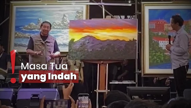 Melukis di Pestapora, SBY Dipuji Nikmati Pensiun dengan Berkarya