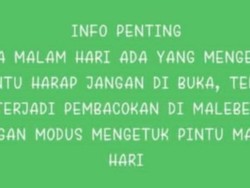 Beredar Isu Teror Pembacokan Modus Ketuk Pintu di Ciamis