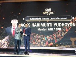 AHY Raih Penghargaan Outstanding in Land Law Enforcement