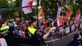 Meriah, Helatan Parade Pembalap Pertamina Grand Prix of Indonesia 2024