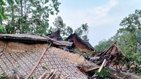 Kampung Baduy Diterjang Puting Beliung, Sejumlah Rumah Rusak Berat
