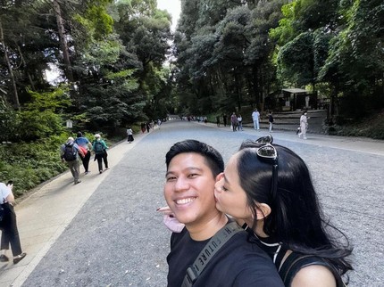 5 Potret Romantis Nino RAN dan Istri Bulan Madu di Tokyo Jepang