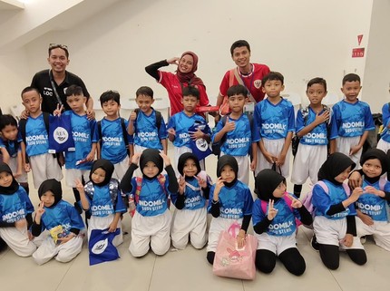Hebat! 22 Anak Penghafal Al-Qur'an Jadi Escort Pendamping Garuda Timnas U-20