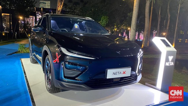 Neta X merupakan model mobil listrik yang sudah diproduksi lokal di dalam negeri.