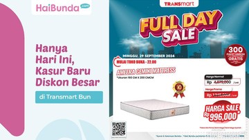 Hanya Hari Ini, Kasur Baru Diskon Besar di Transmart Bun