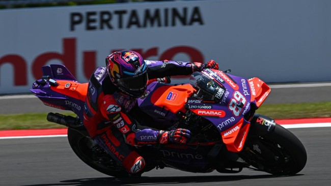 Netizen menyayangkan Jorge Martin terjatuh di pengujung lap pertama saat Sprint Race MotoGP Mandalika 2024.